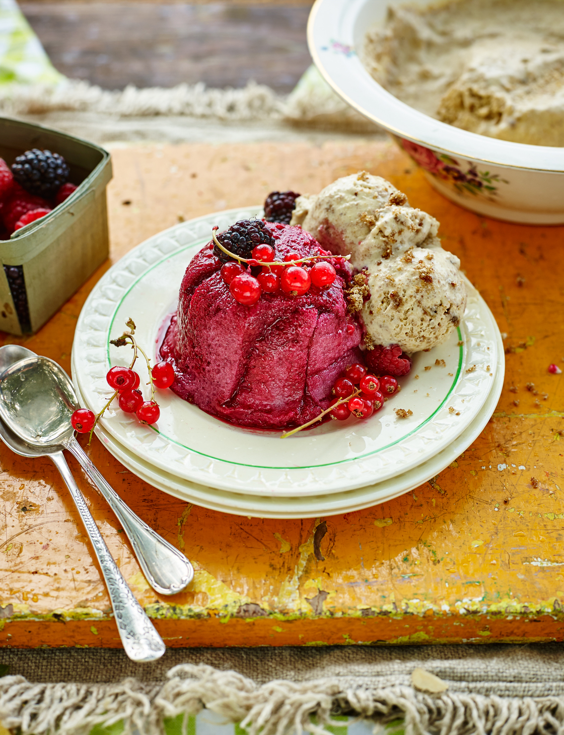 Elderflower summer puddings | Sainsbury`s Magazine