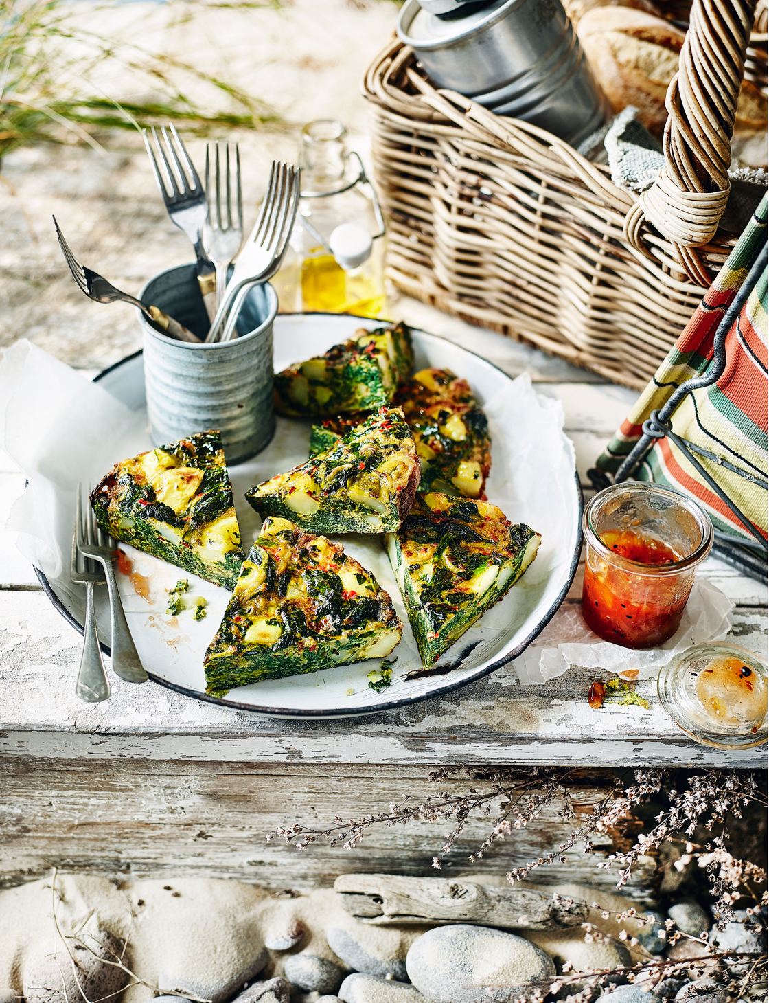 Saag aloo frittata recipe | Sainsbury`s Magazine