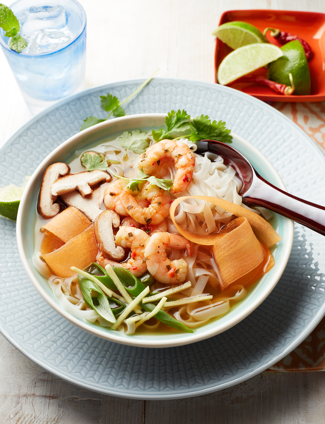 Miso soup bowl with prawns Sainsbury`s Magazine