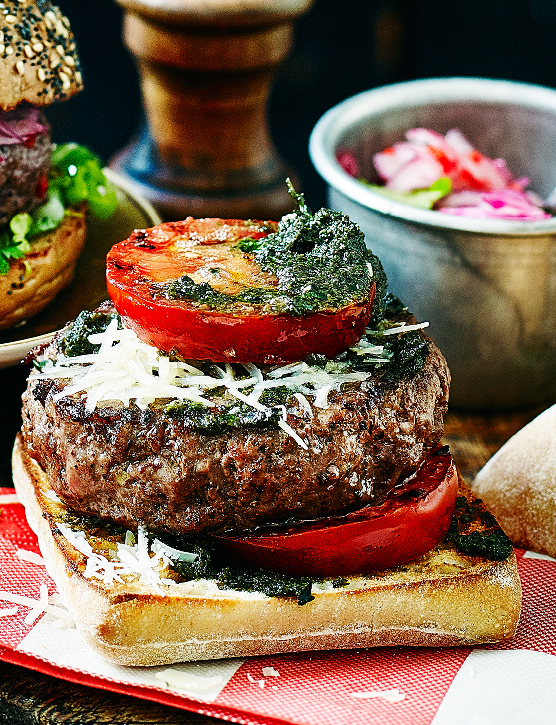 Tapenade burger | Sainsbury`s Magazine