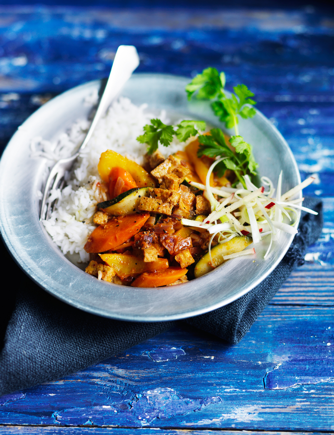 Koreanstyle stew with marinated tofu pieces Sainsbury`s Magazine