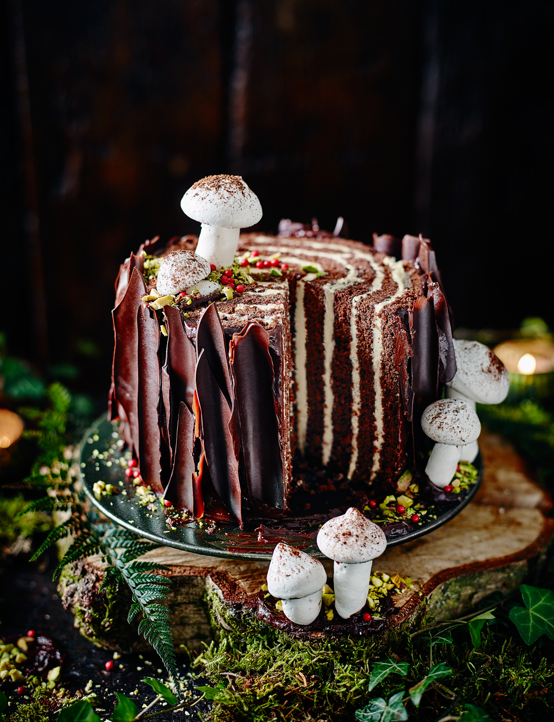 12 days of christmas giveaway: day eleven enter to win Tree stump cake | Sainsbury`s Magazine