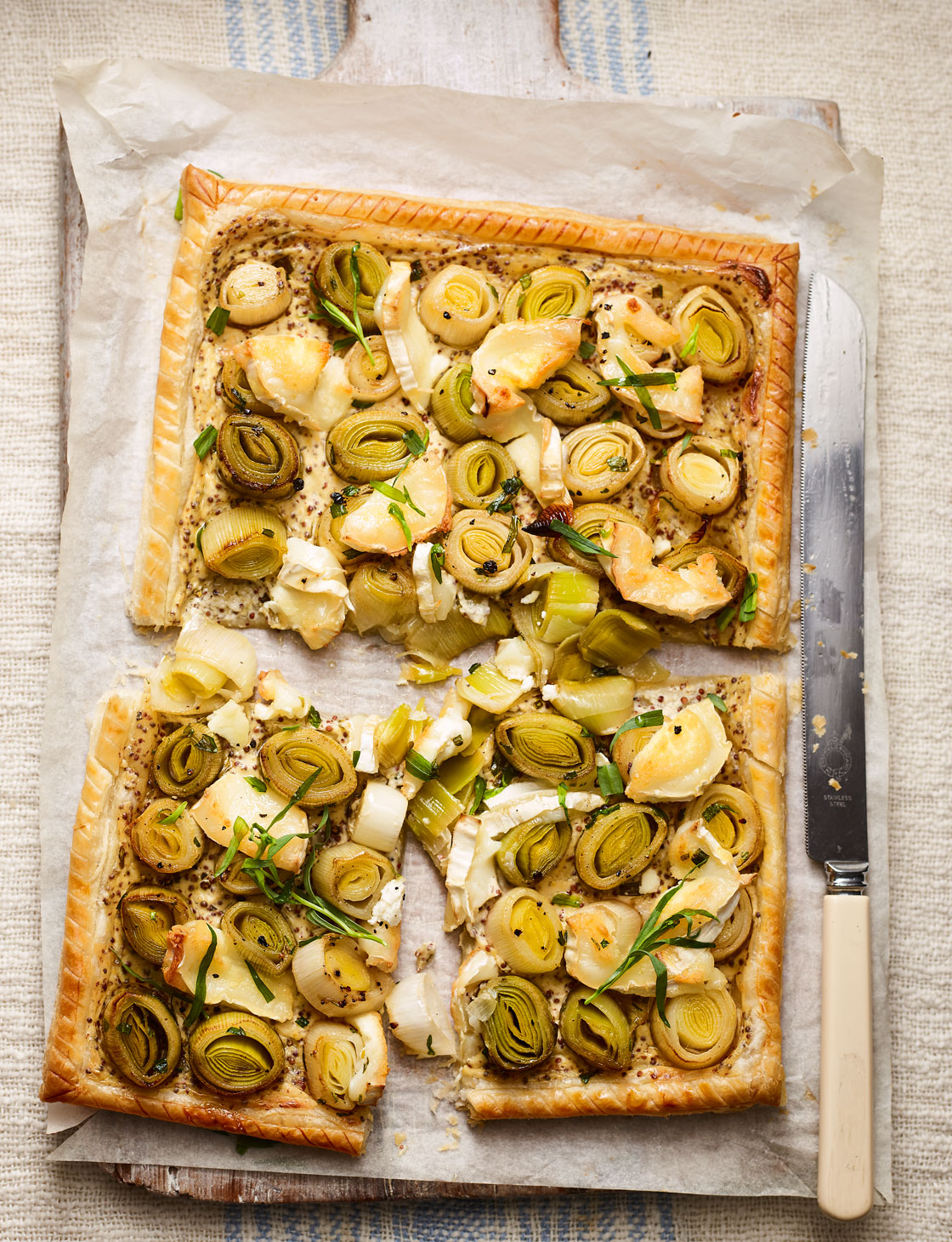 Leek and goats’ cheese tart recipe | Sainsbury`s Magazine