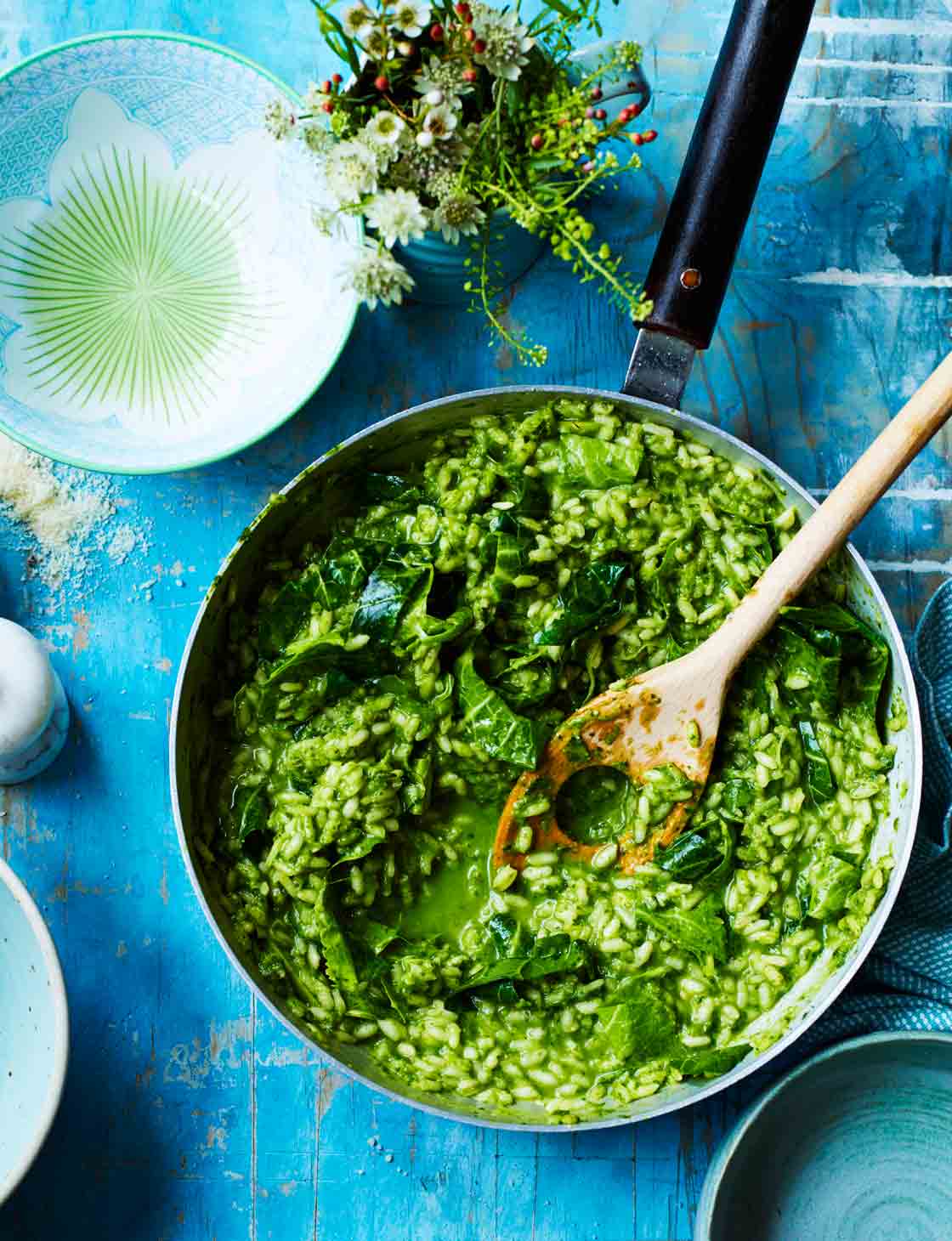 Green veg risotto recipe Sainsbury`s Magazine