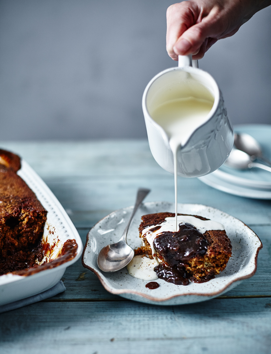 Self-saucing sticky toffee pudding recipe | Sainsbury`s Magazine