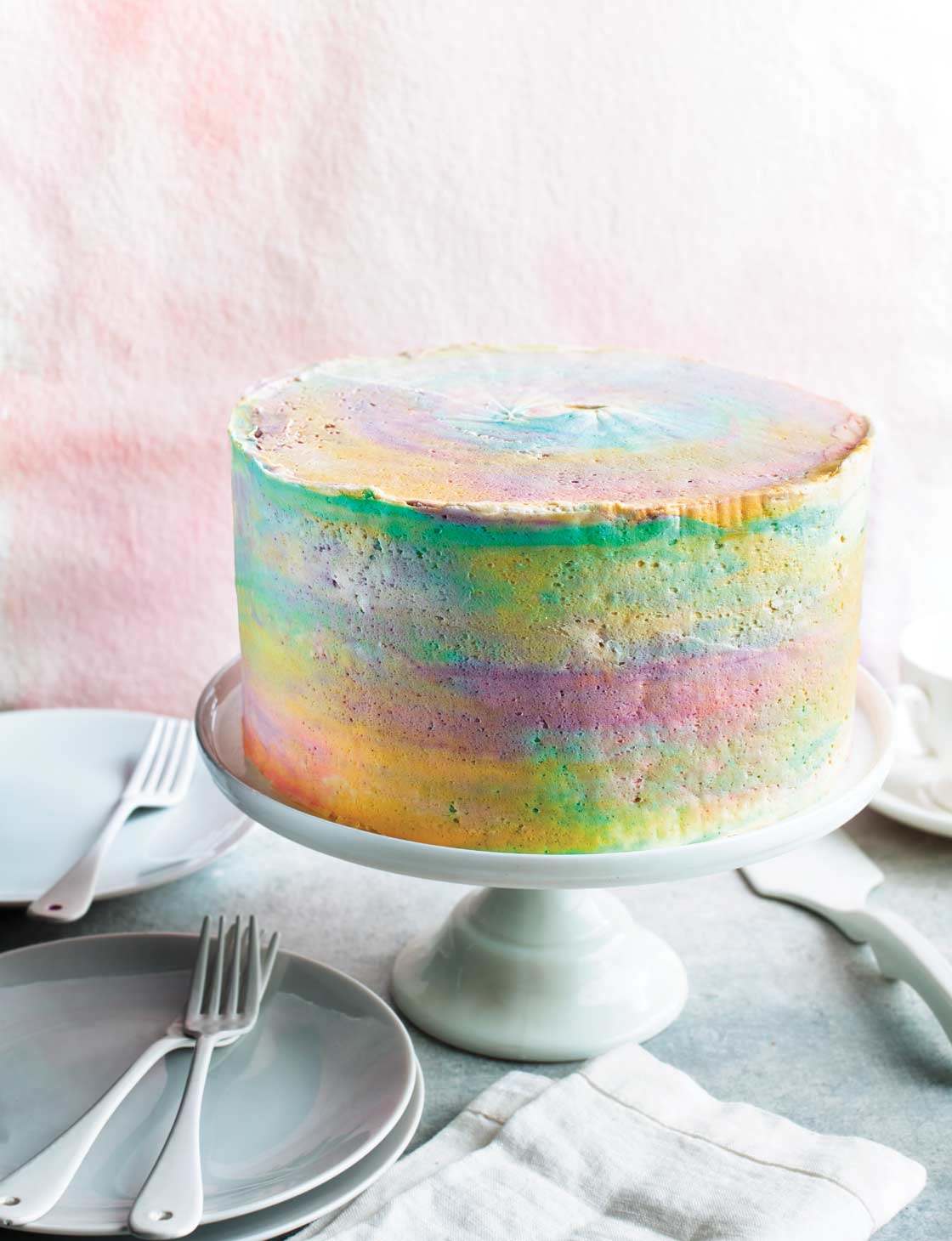 Watercolour cake recipe Sainsbury`s Magazine