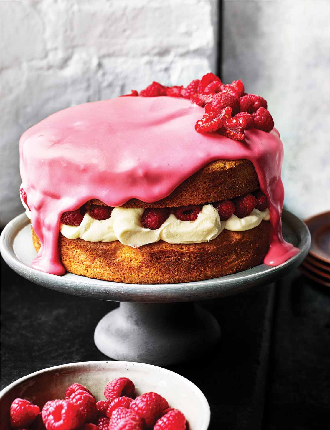 White Chocolate Raspberry Cake - WholeFoodFor7