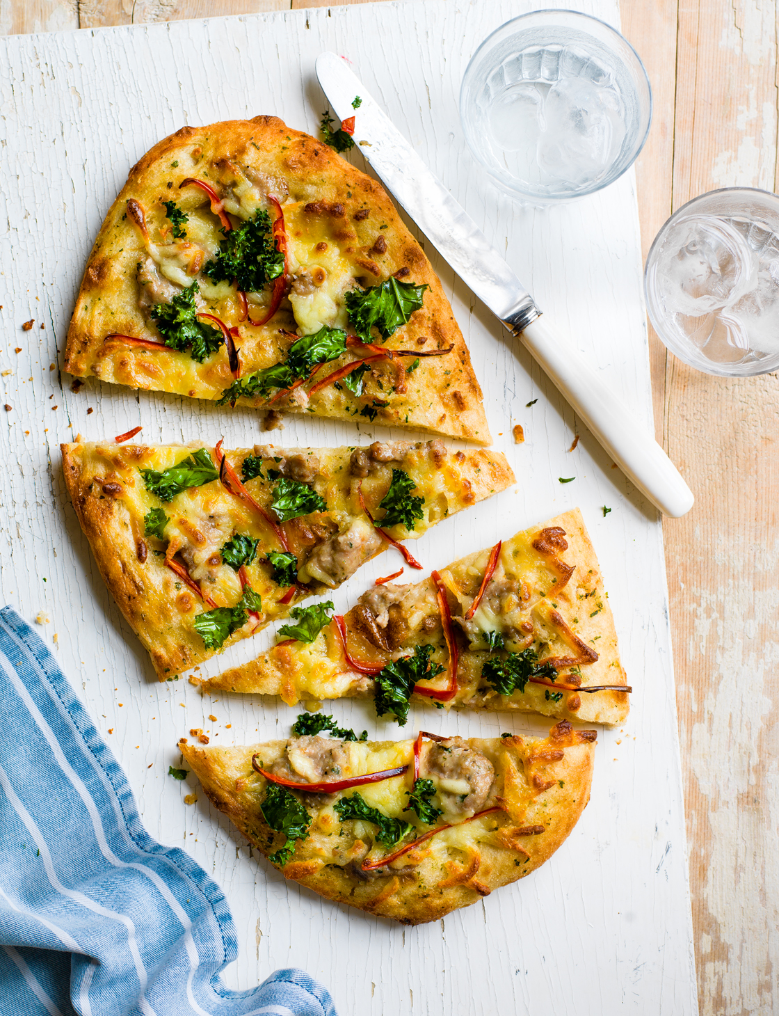 Sausage flatbread recipe Sainsbury`s Magazine