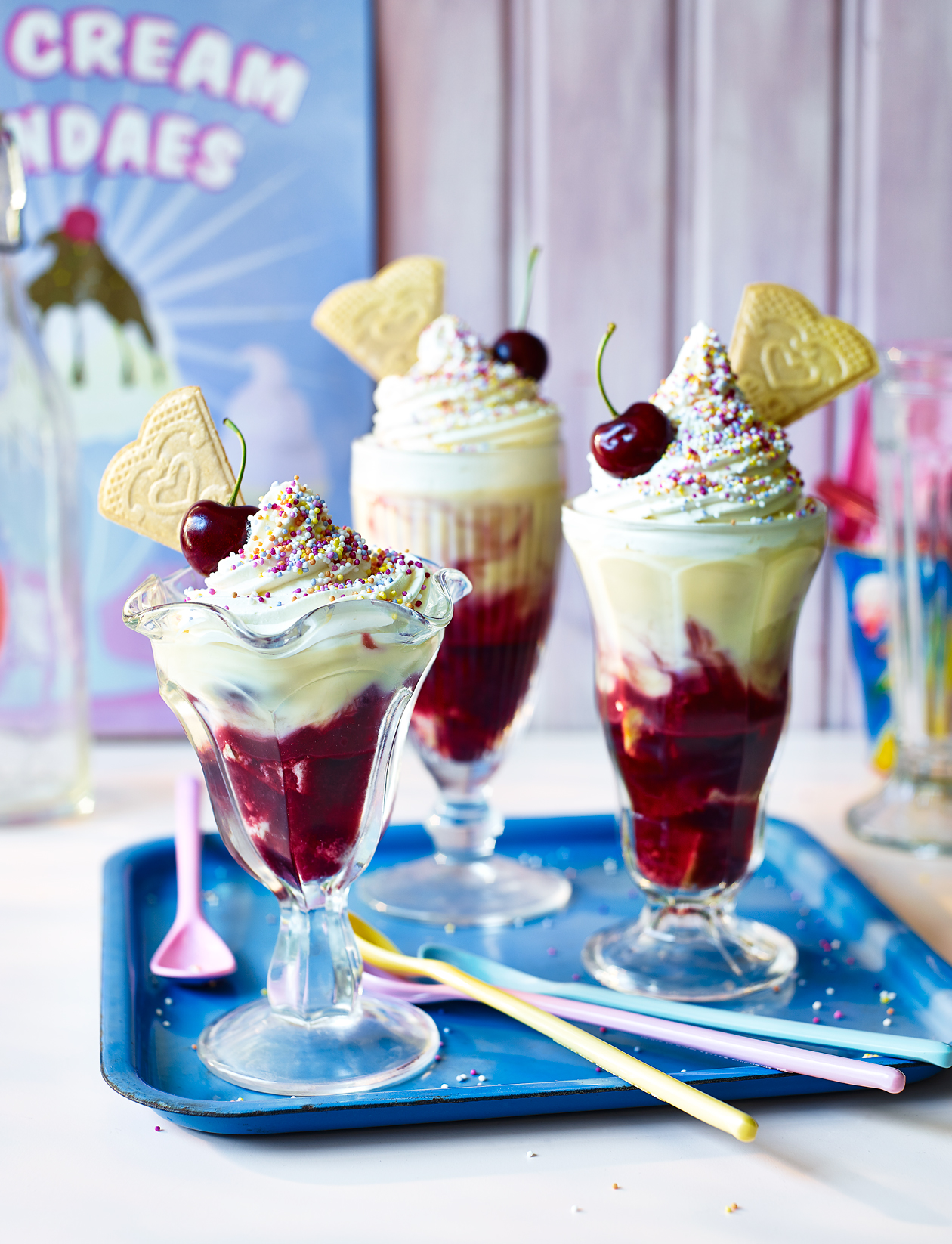 Knickerbocker glory trifles recipe Sainsbury`s Magazine