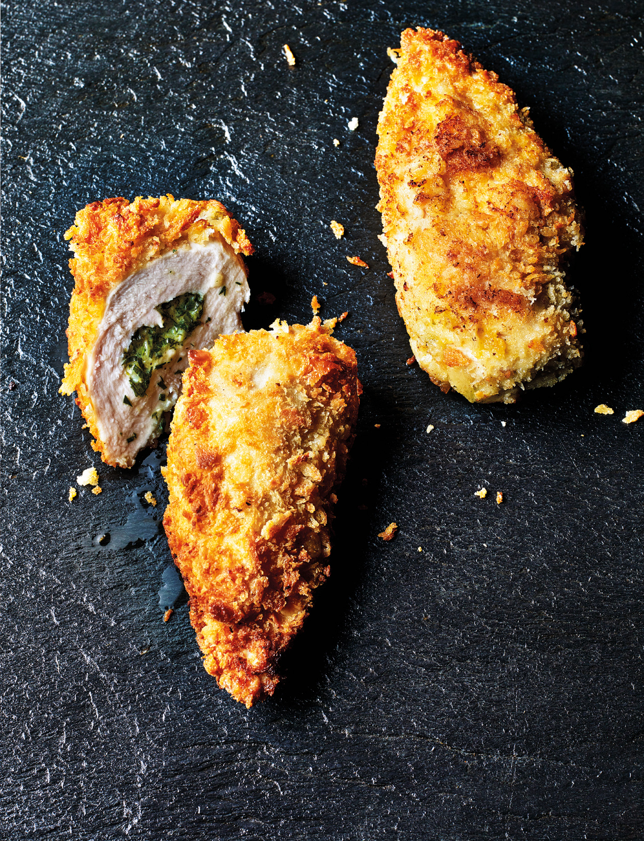 Tarragon and goats’ cheese Kiev recipe Sainsbury's Magazine