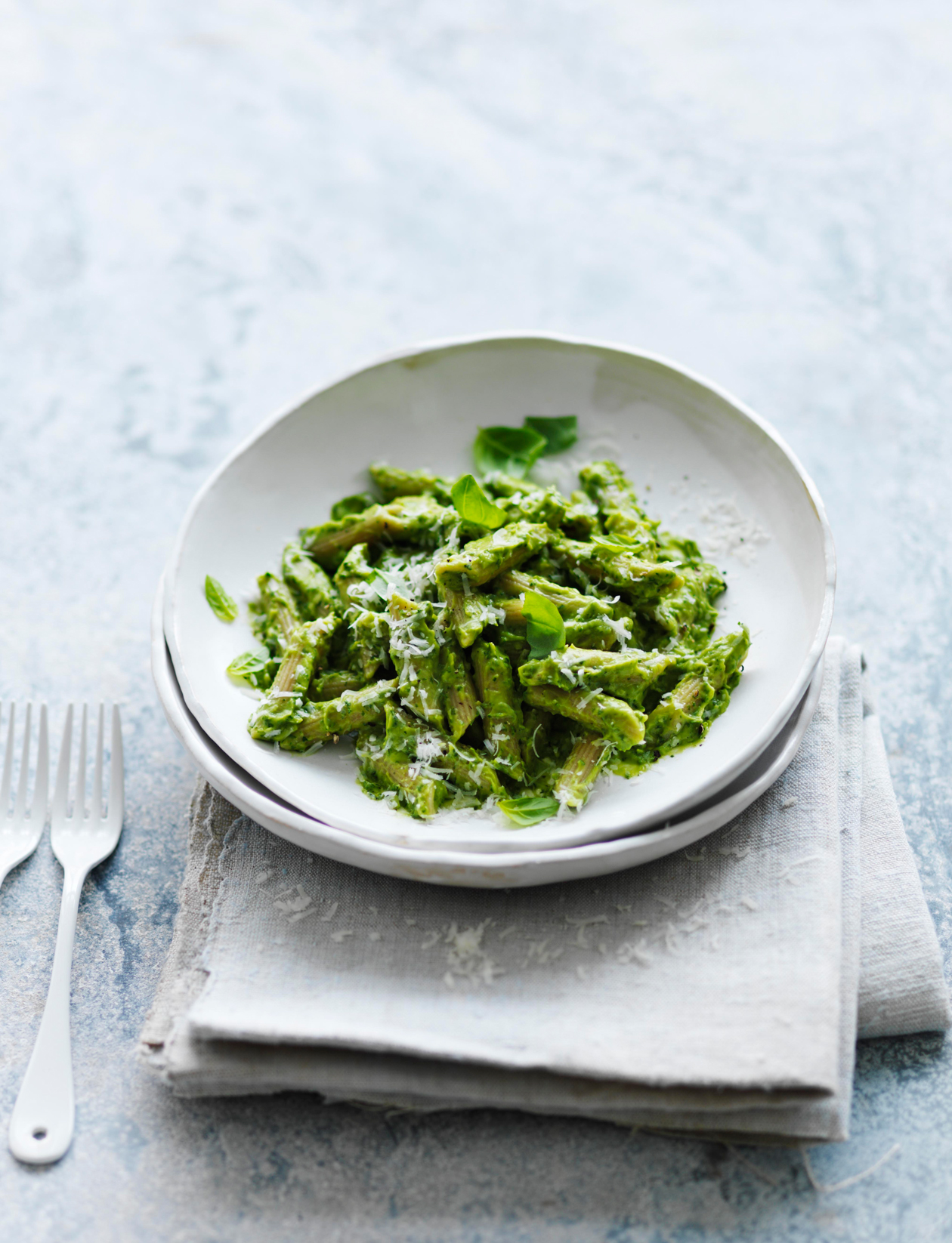 Wholewheat pasta with lemon avocado sauce recipe Sainsbury's Magazine