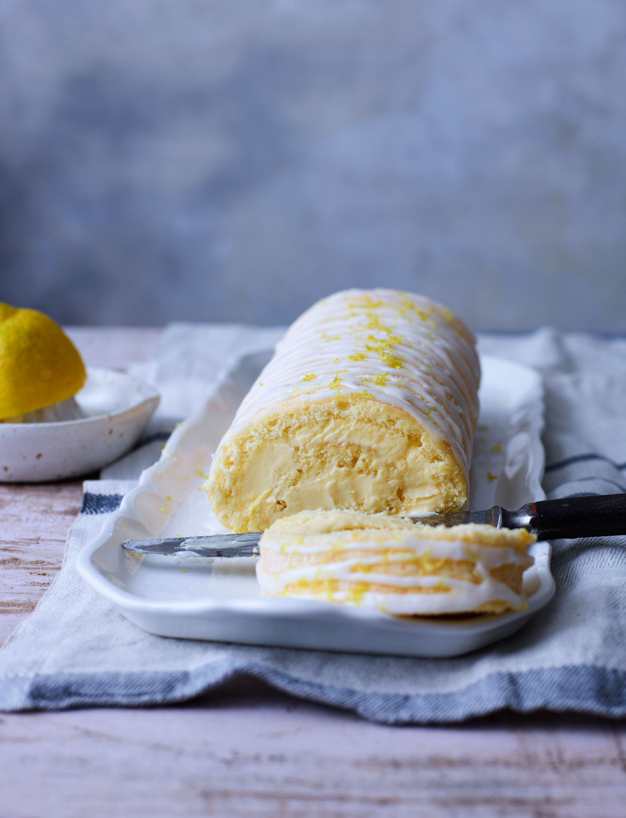 Lemon swiss roll recipe | Sainsbury`s Magazine