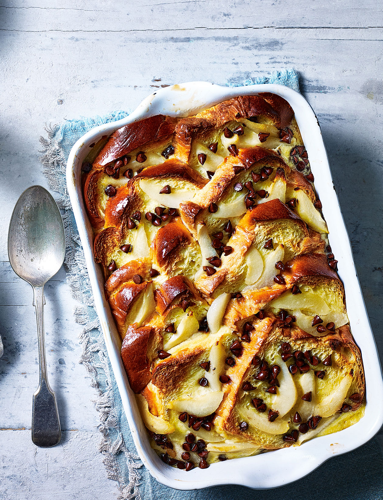 Pear And Chocolate Brioche Pudding Recipe Sainsbury S Magazine Pear And Chocolate Brioche Pudding Recipe Sainsbury S Magazine