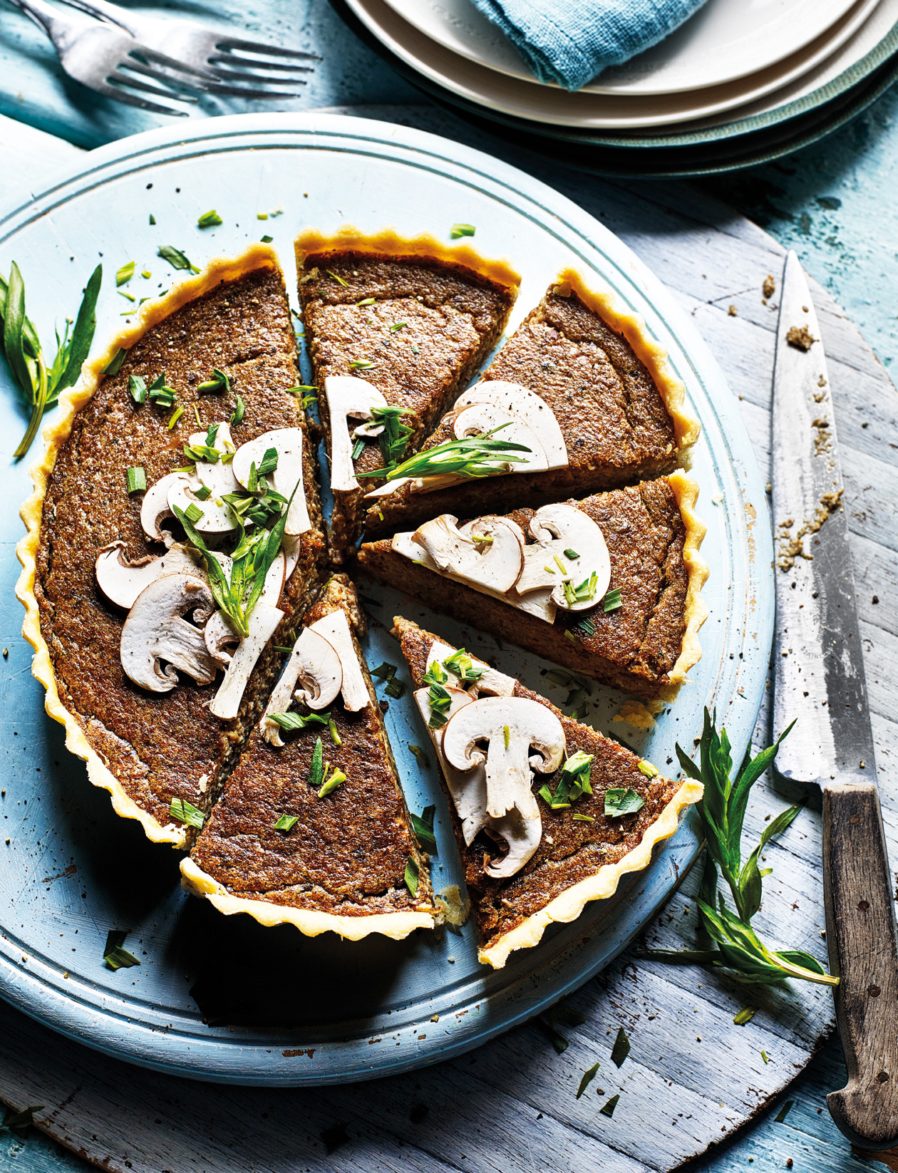 Mushroom tart recipe | Sainsbury`s Magazine