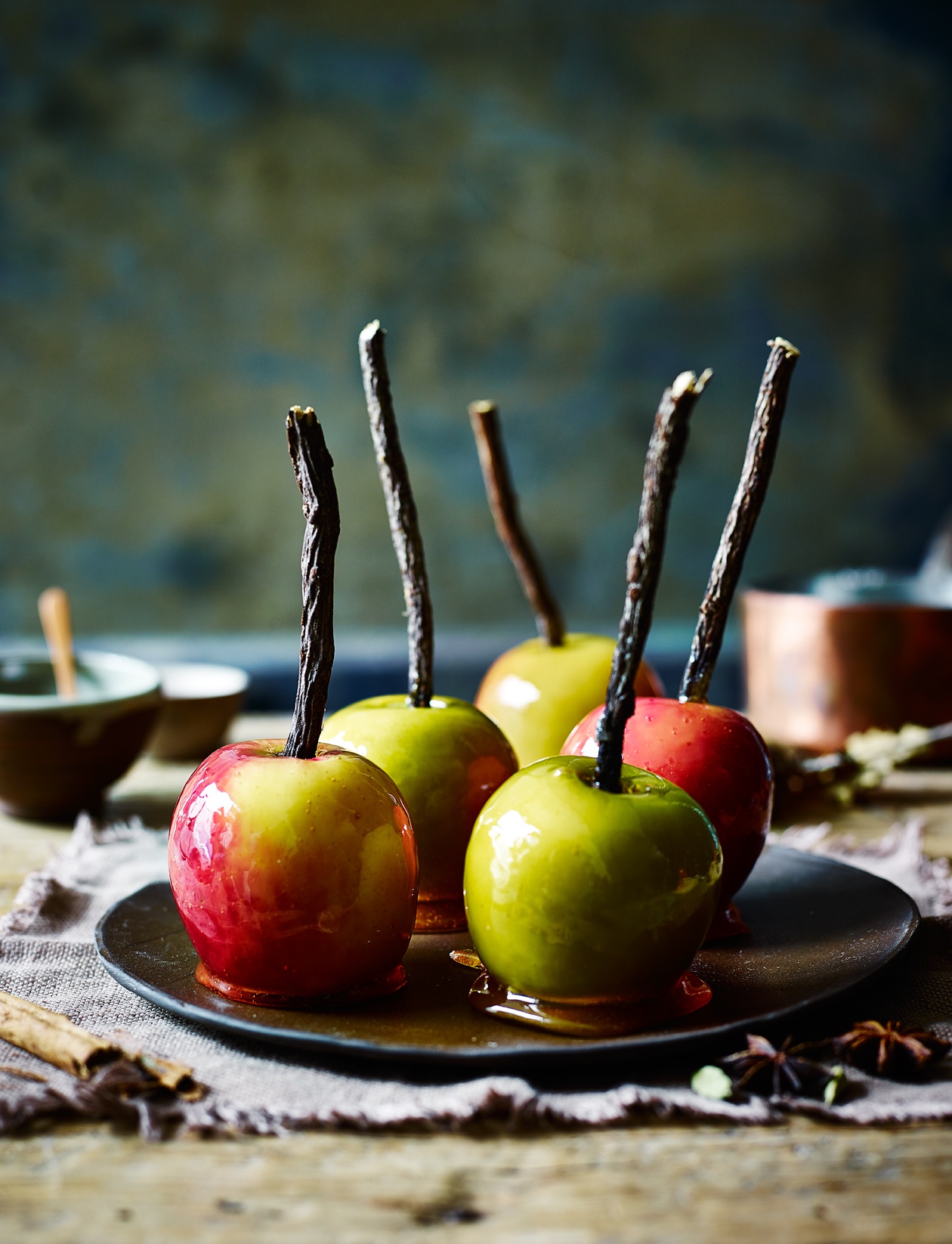 Spiced toffee apples recipe Sainsbury`s Magazine