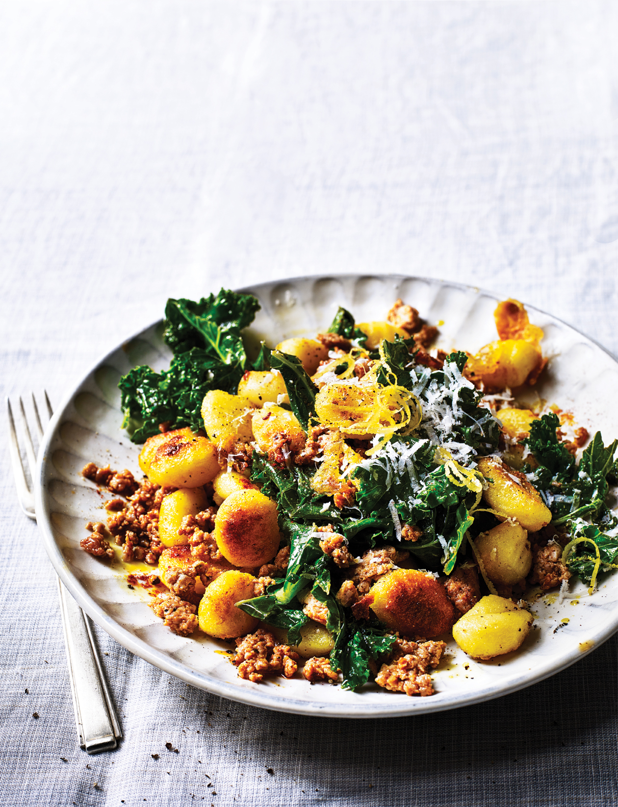Onepan gnocchi and turkey hash recipe Sainsbury`s Magazine