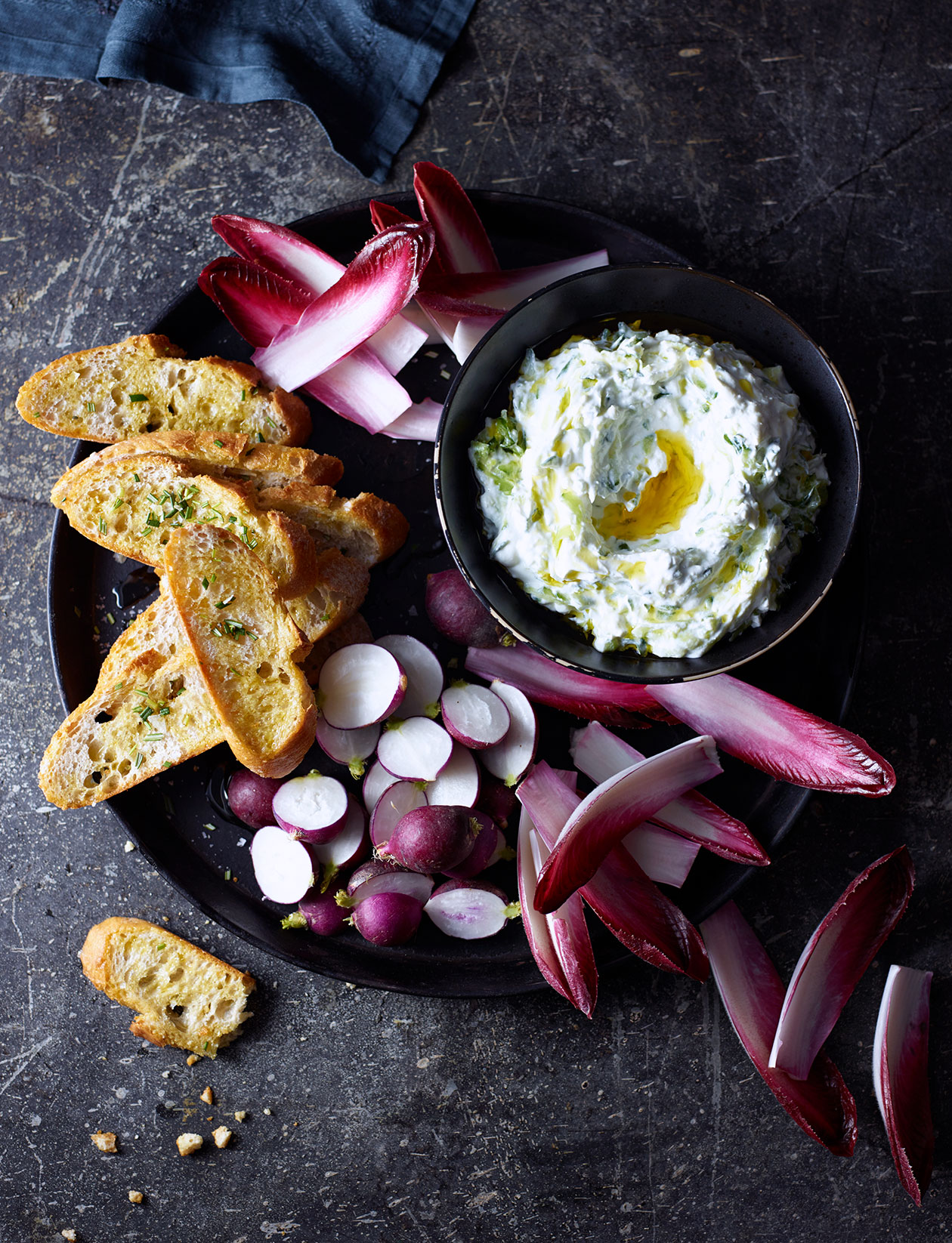 Salted cucumber feta dip recipe Sainsbury`s Magazine