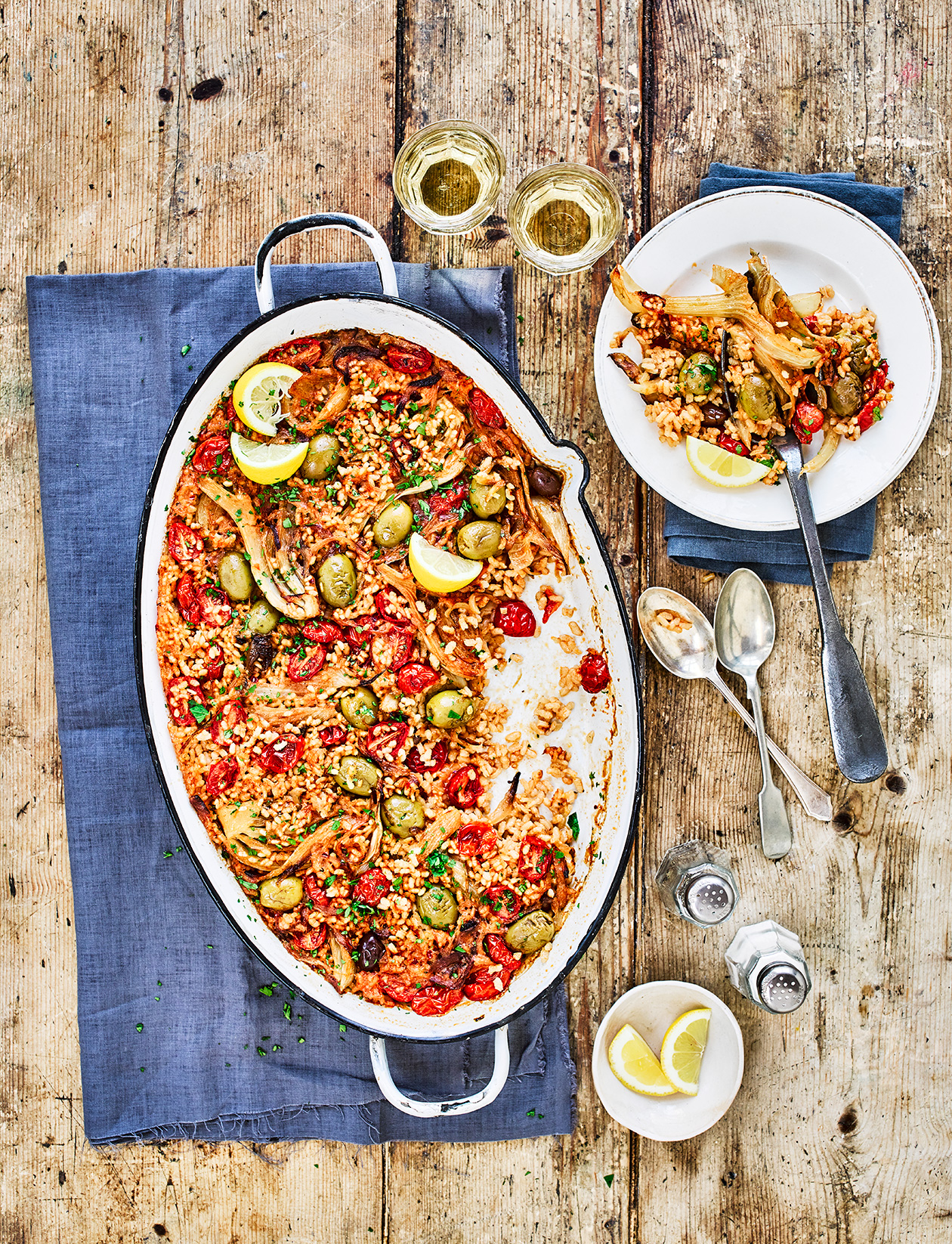 Spanish fennel, olive and tomato rice recipe | Sainsbury`s Magazine