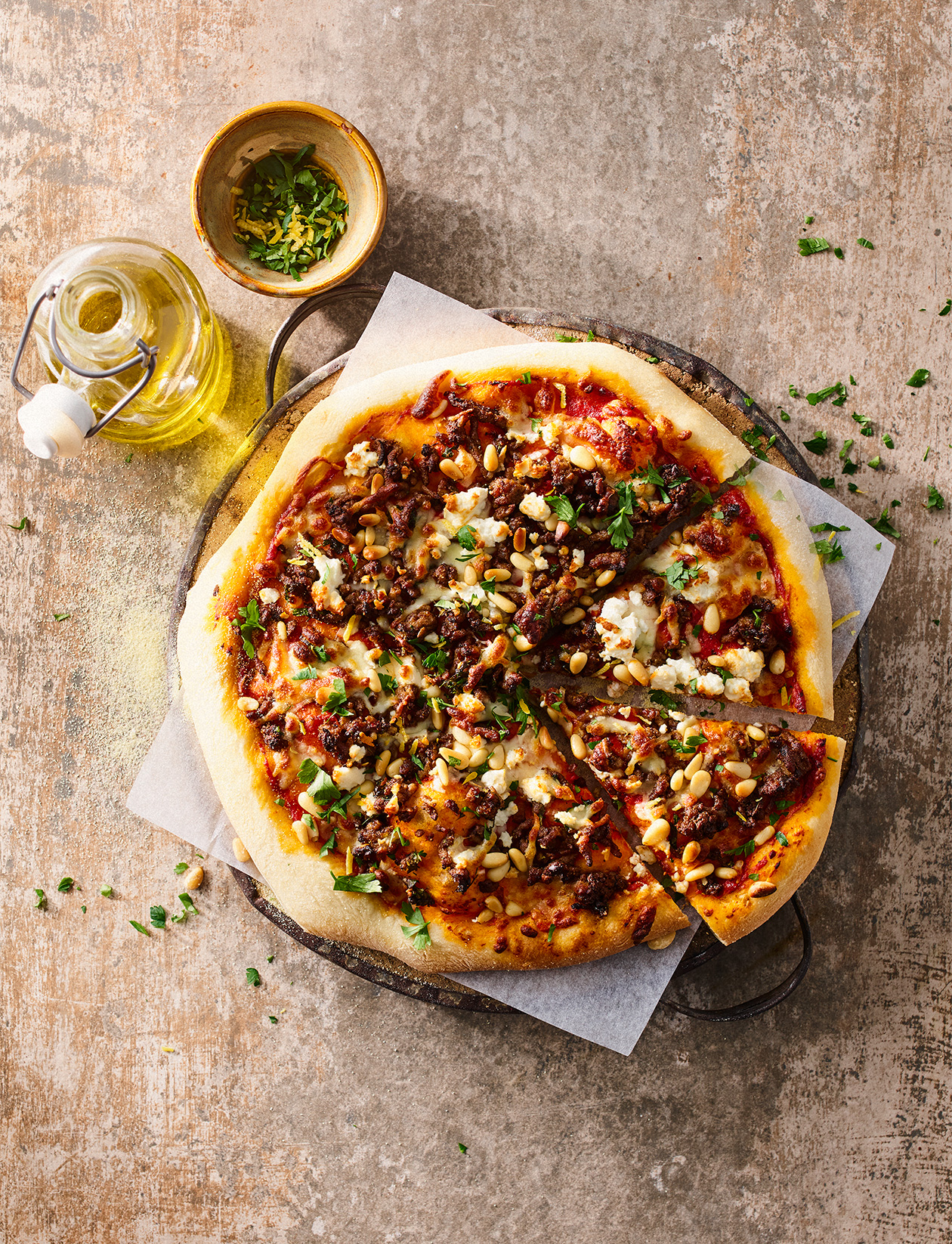 Turkish-style pizza recipe | Sainsbury`s Magazine