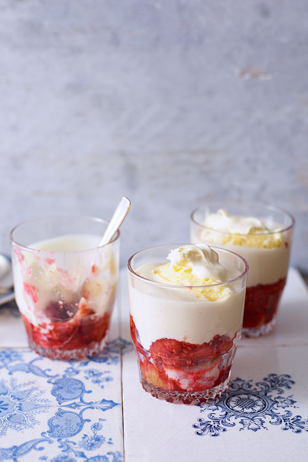 Scones and clotted cream trifle pots recipe | Sainsbury`s Magazine