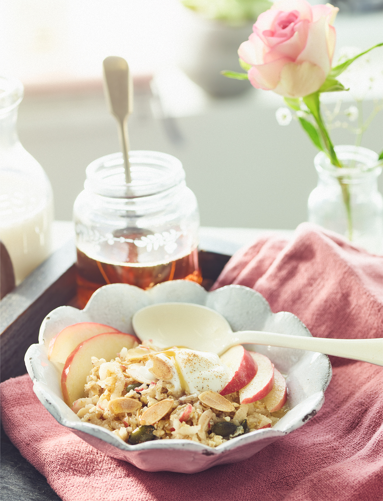 Apple pie overnight oats recipe | Sainsbury`s Magazine