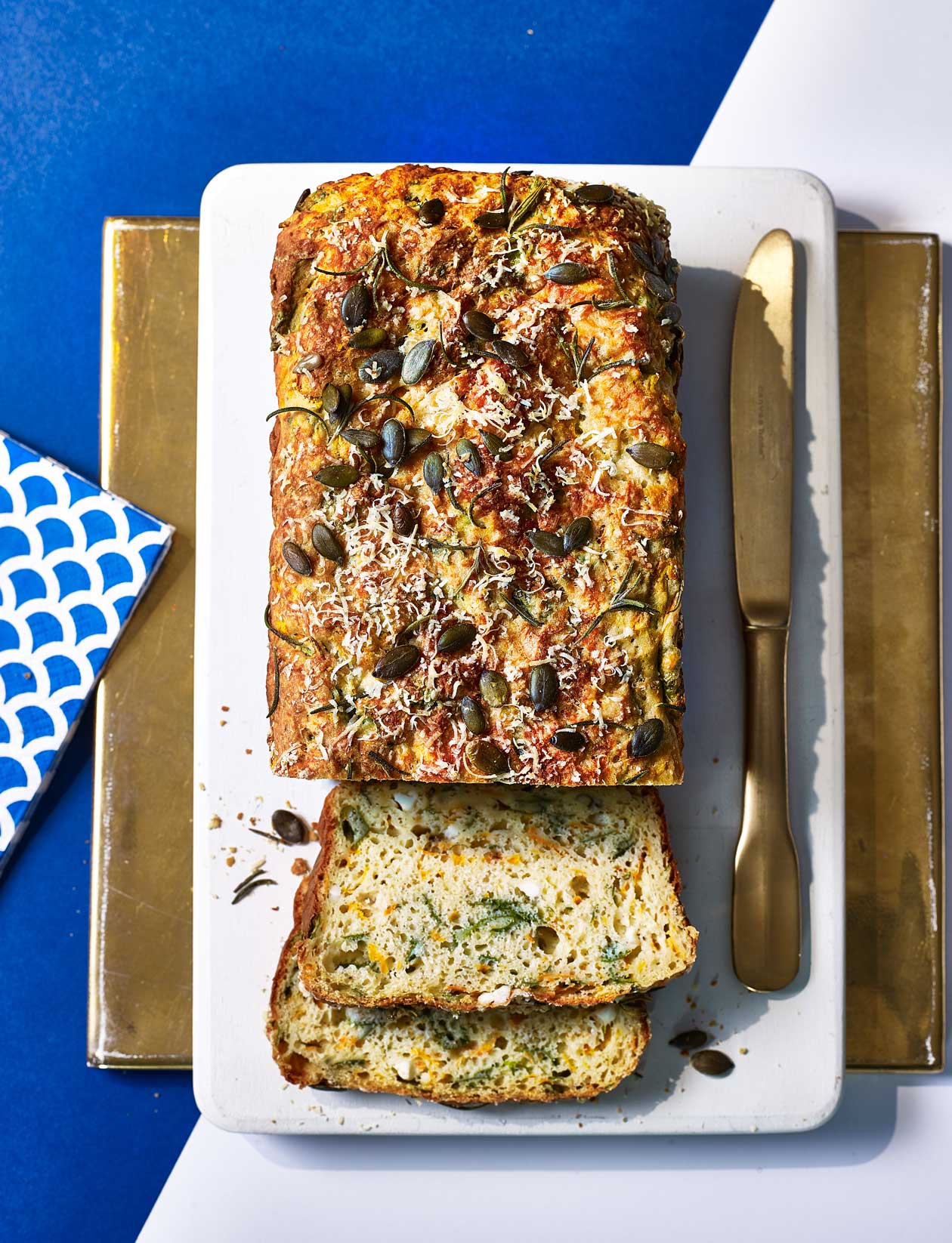 Spinach, feta and squash loaf recipe Sainsbury`s Magazine