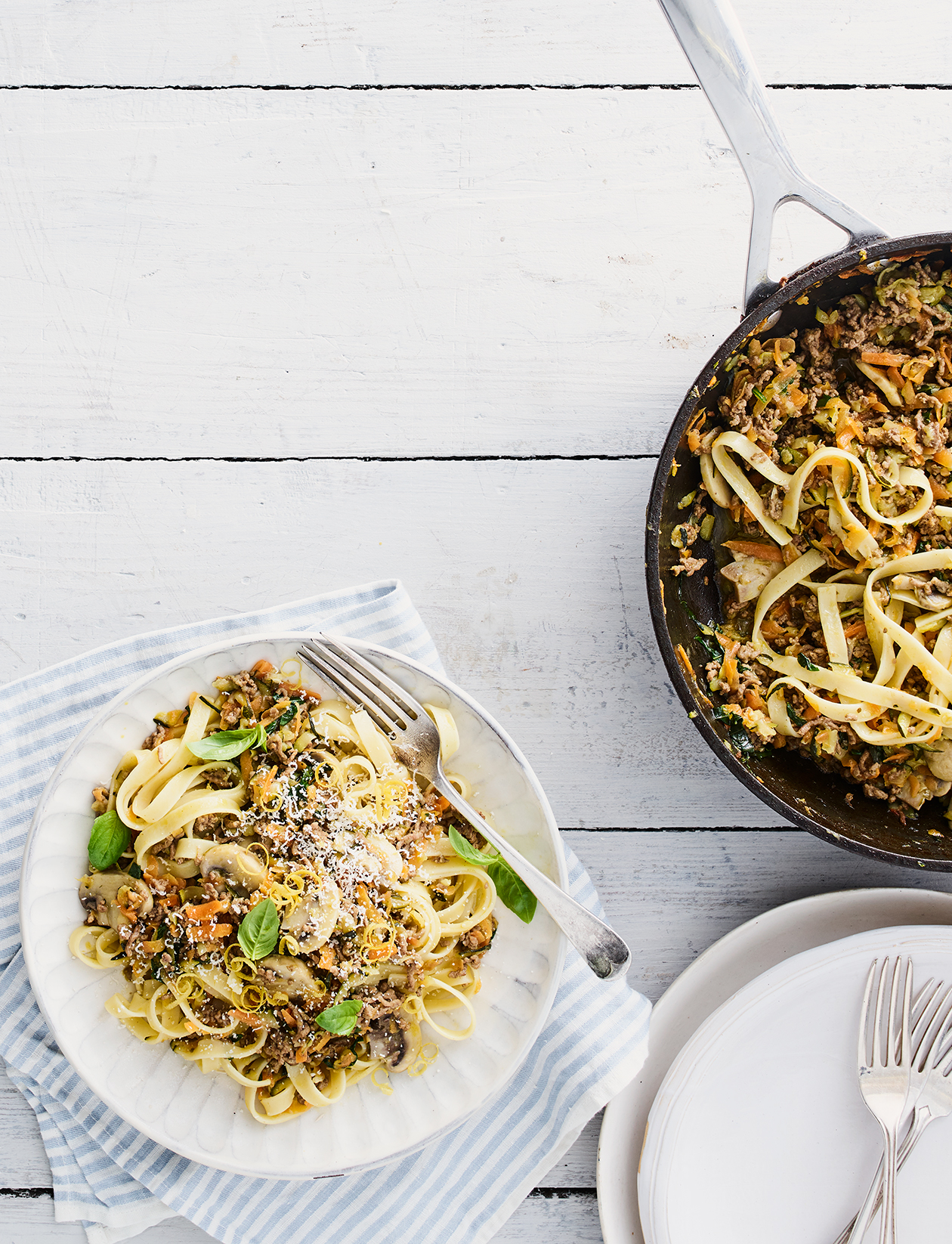 Summer tagliatelle ragu recipe Sainsbury`s Magazine