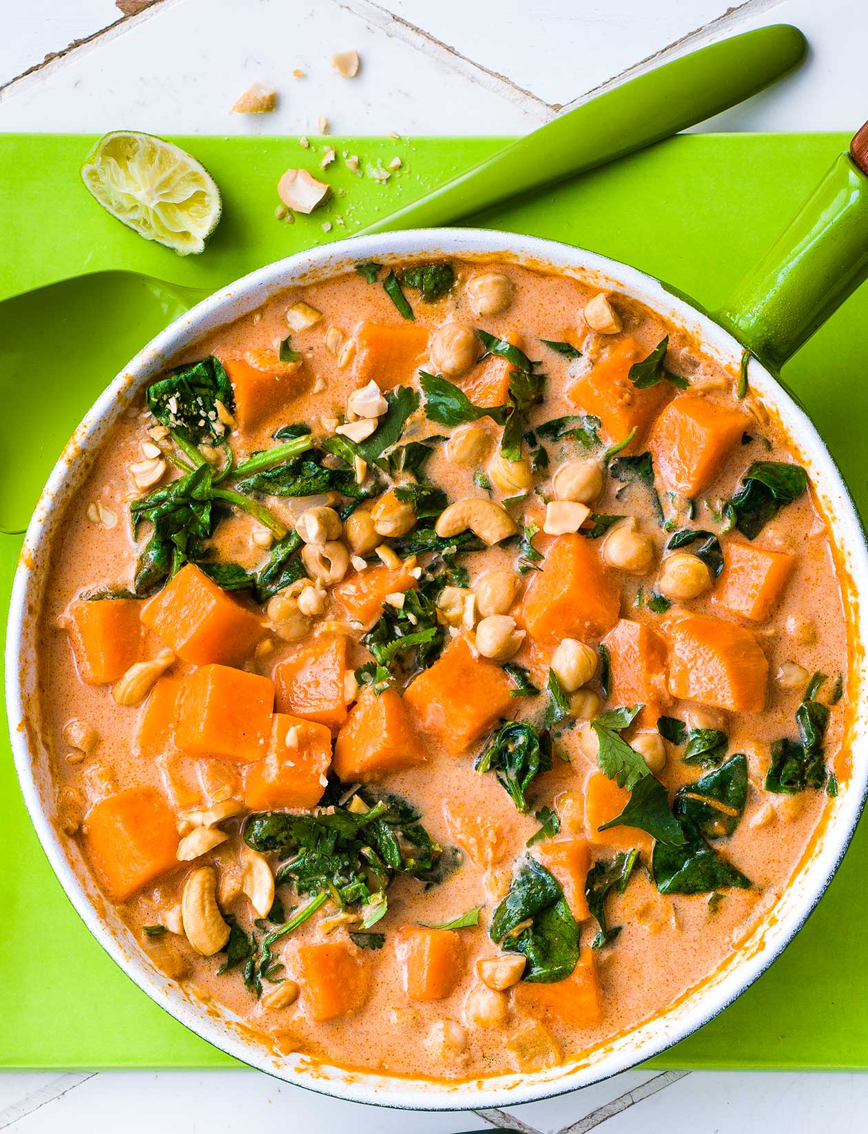 Nutty Sweet Potato and Lime Stew 