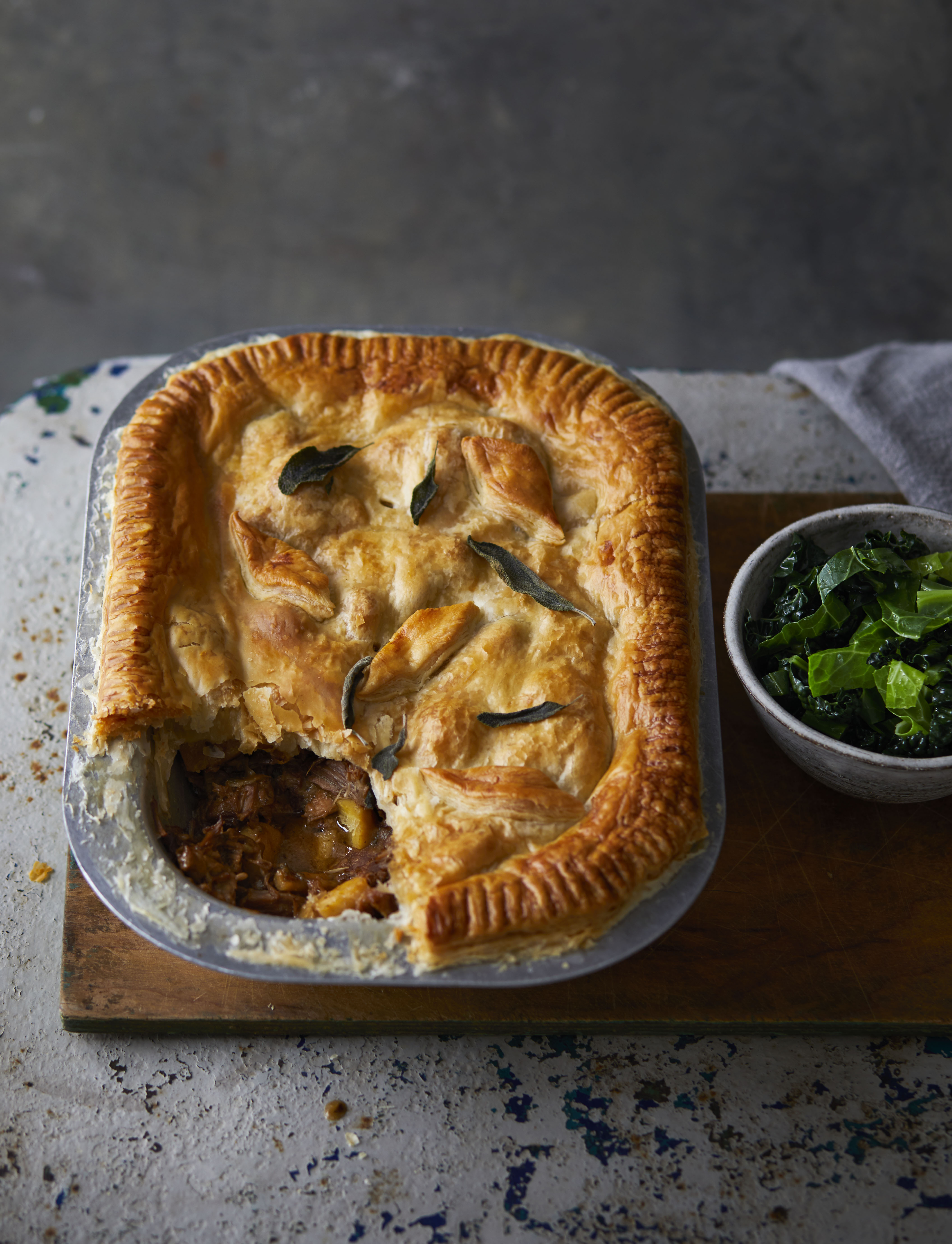 Pork, cider and parsnip pie recipe | Sainsbury`s Magazine