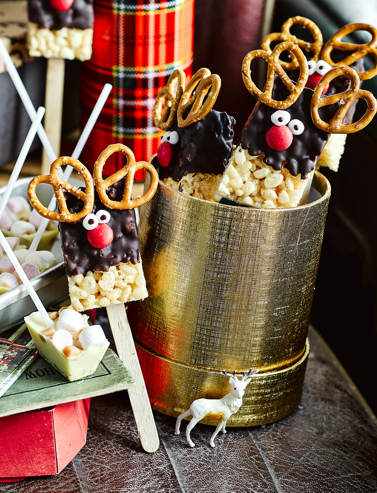 Reindeer crispie pops recipe | Sainsbury`s Magazine
