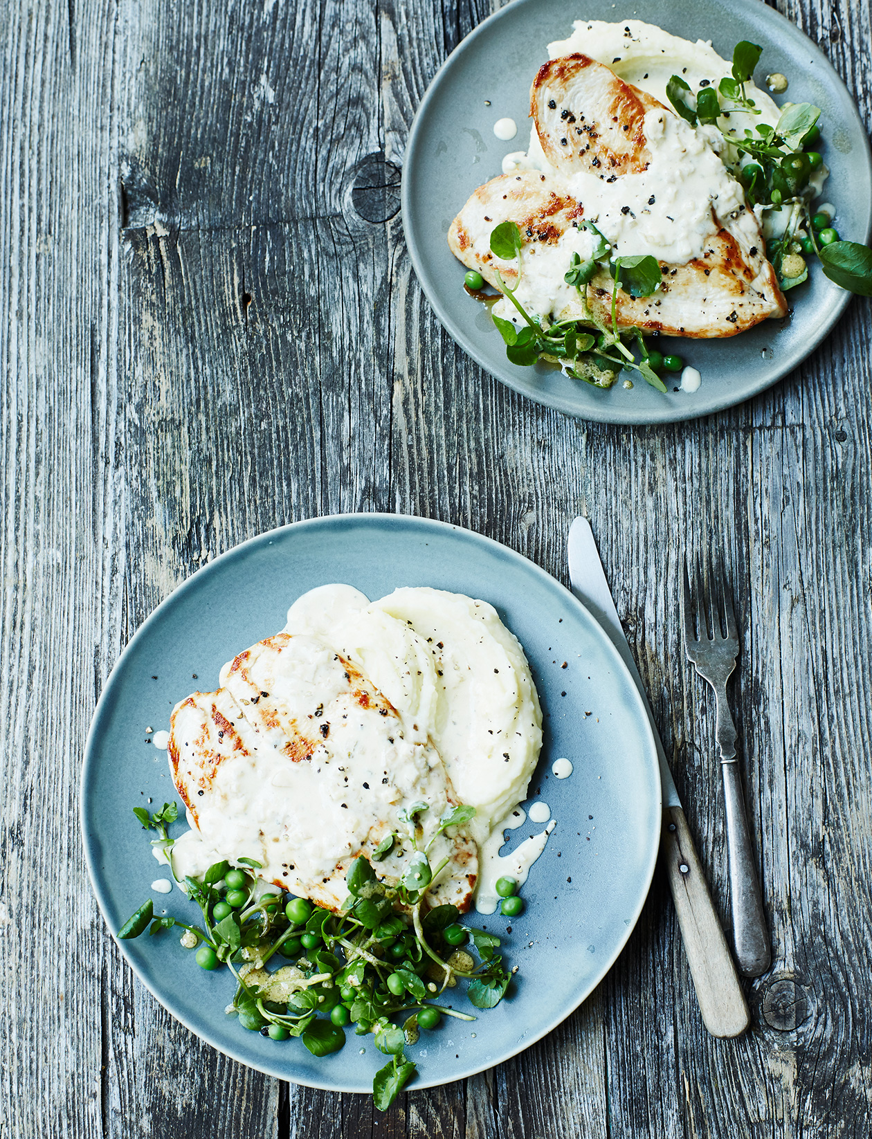 Creamy Boursin chicken with mash recipe Sainsbury`s Magazine