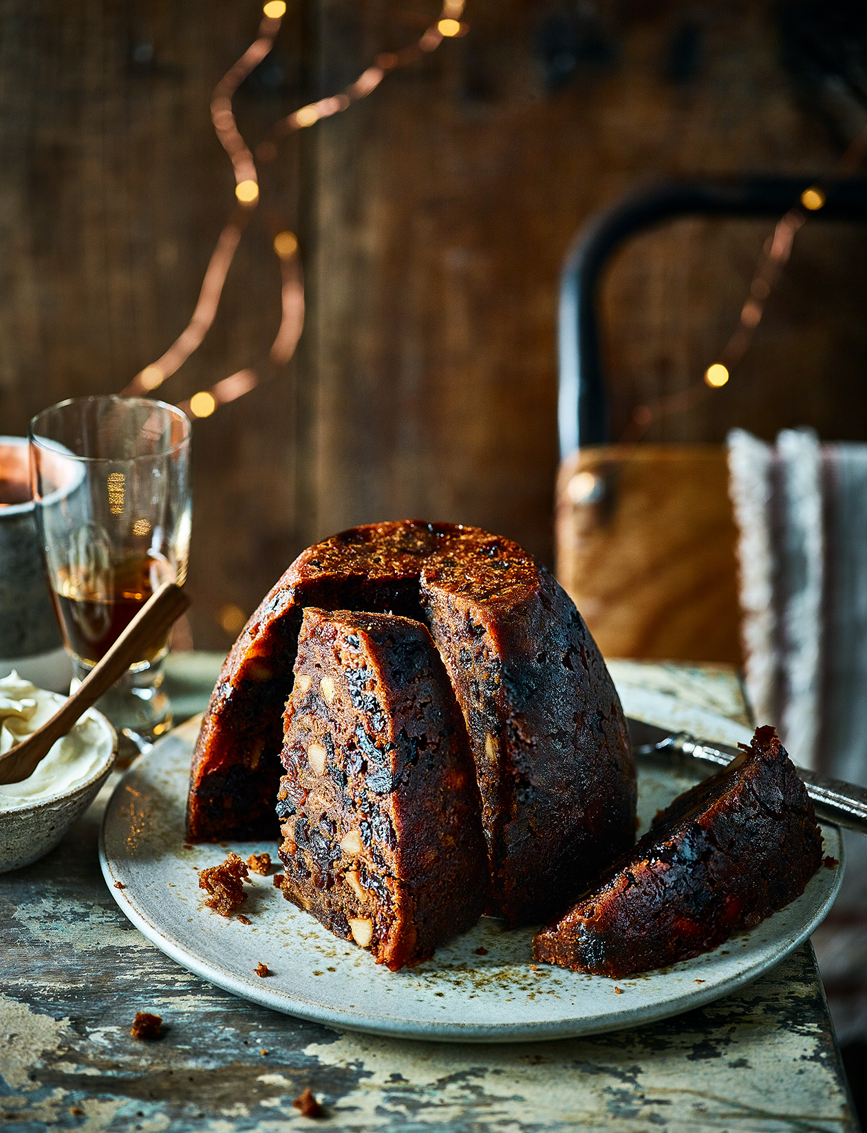 Slow cooker Christmas pudding with amaretto recipe | Sainsbury`s Magazine