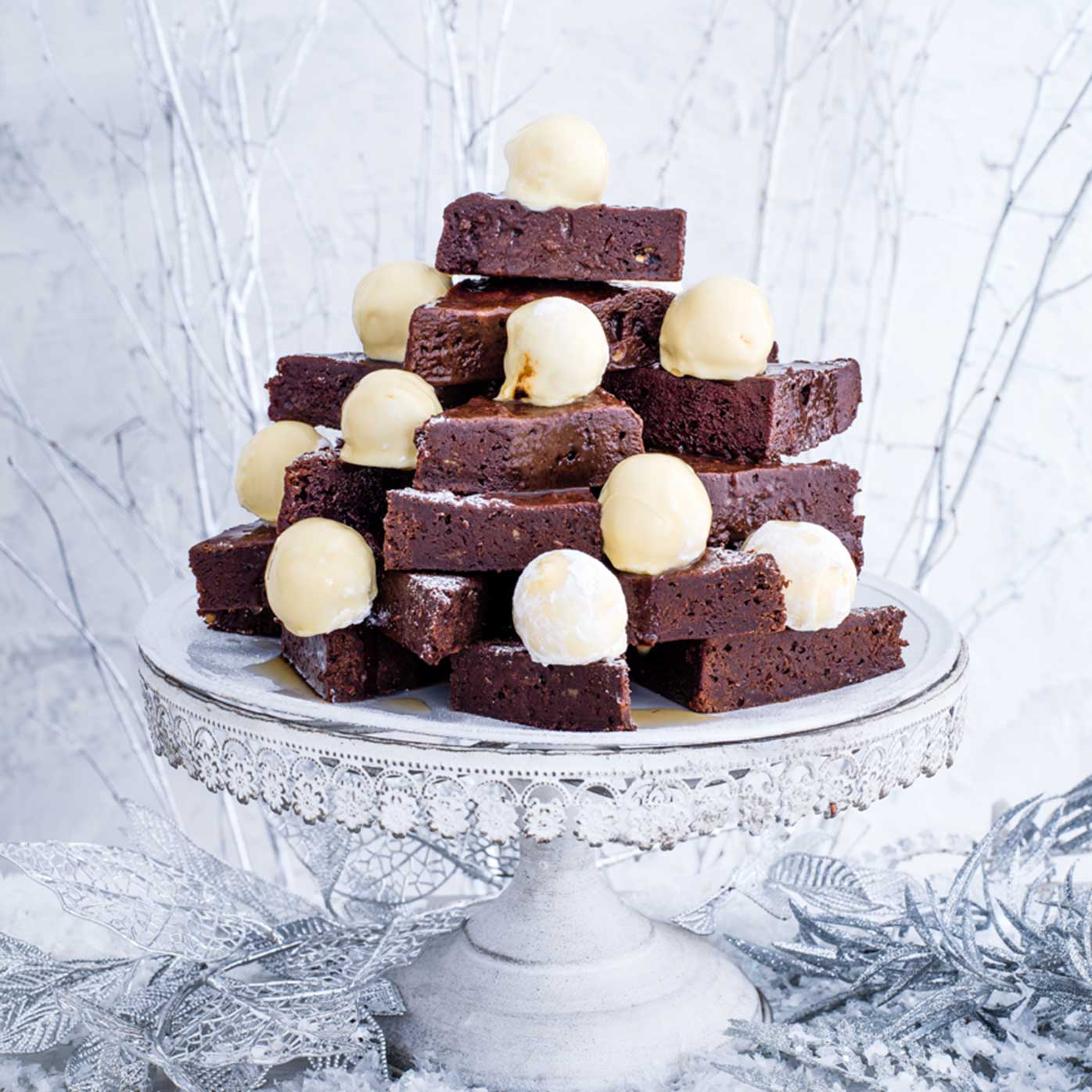 Flaming brandy butter ball brownies recipe | Sainsbury`s Magazine