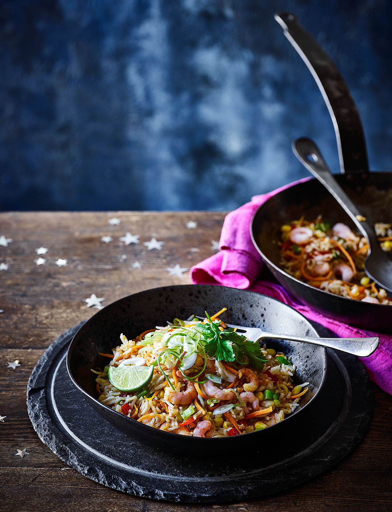 Fridgeforage TexMex rice with prawns recipe Sainsbury`s Magazine