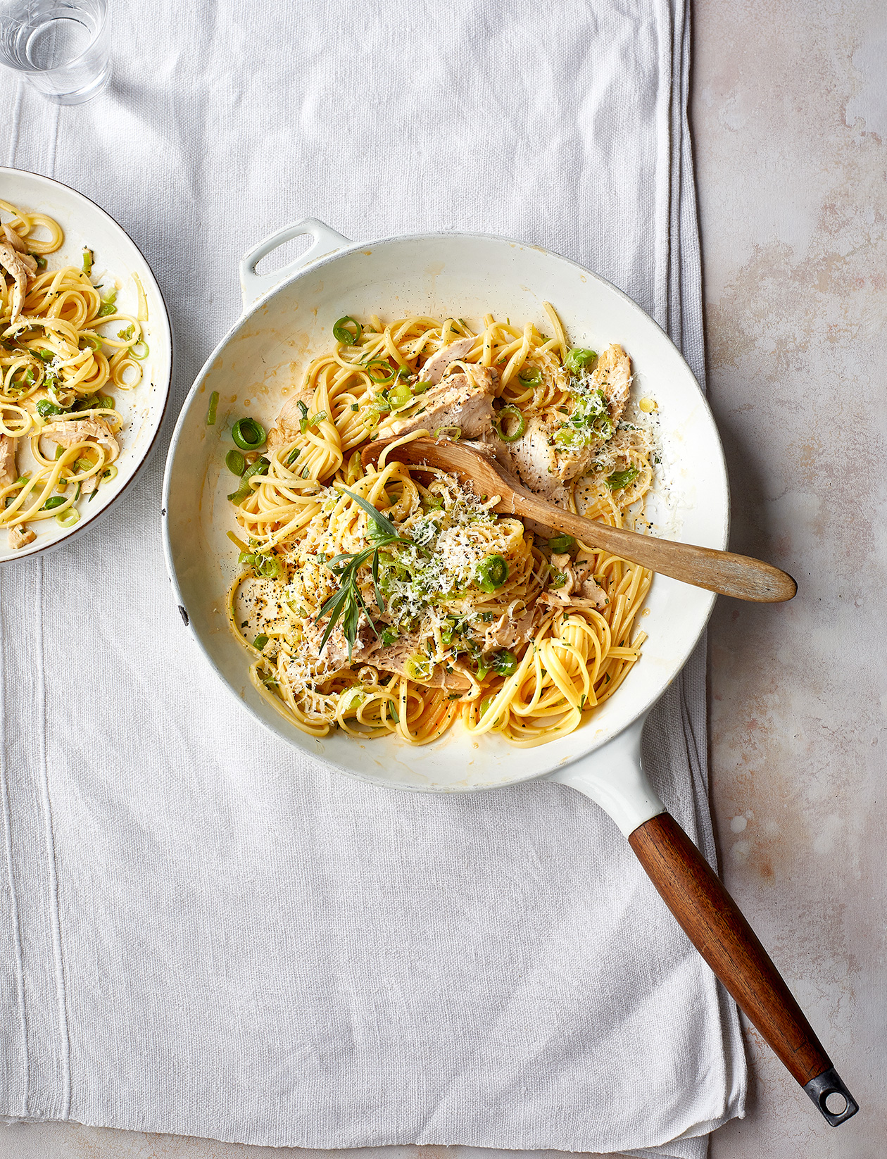 Chicken and leek carbonara recipe | Sainsbury`s Magazine