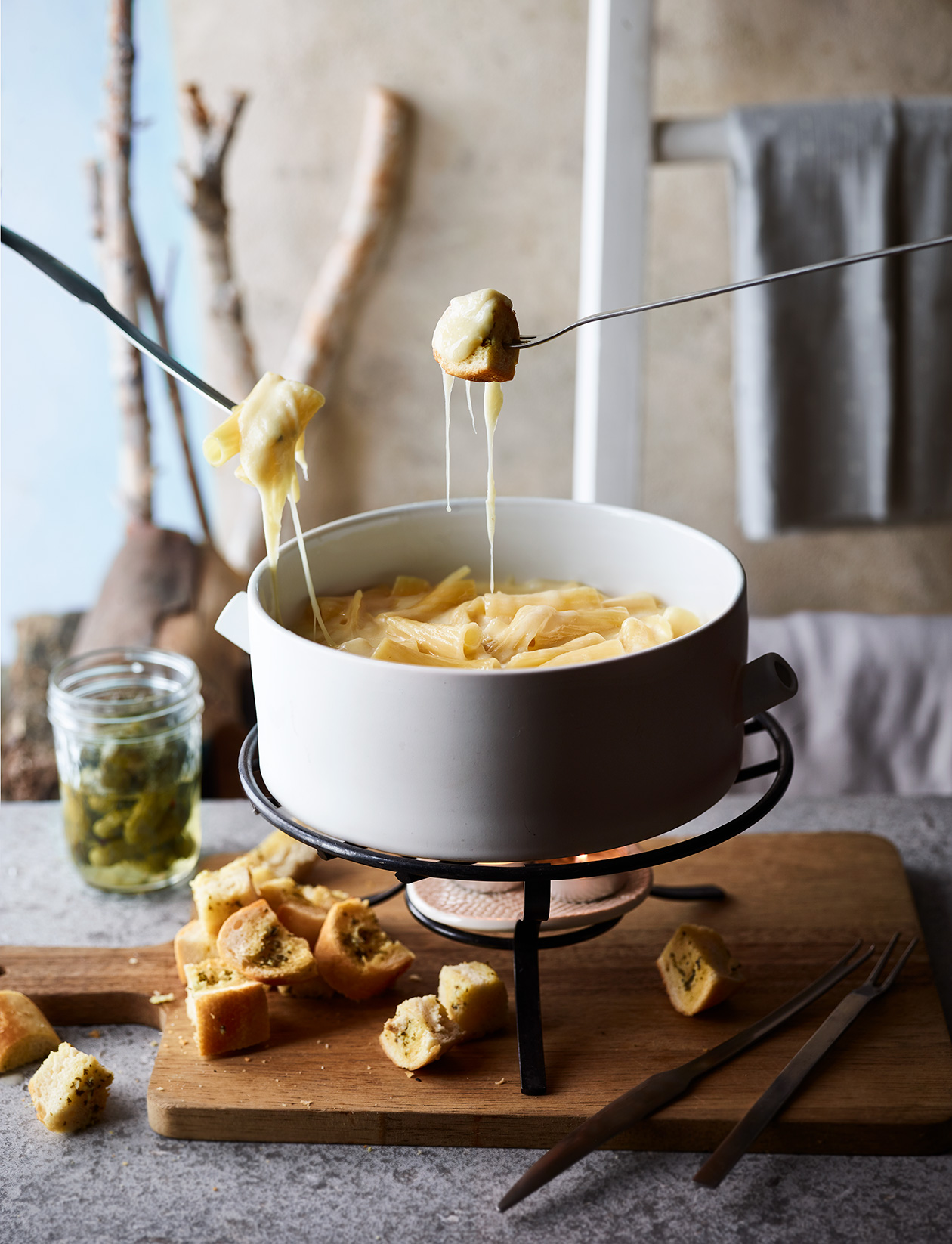 Fondue mac and cheese recipe Sainsbury`s Magazine