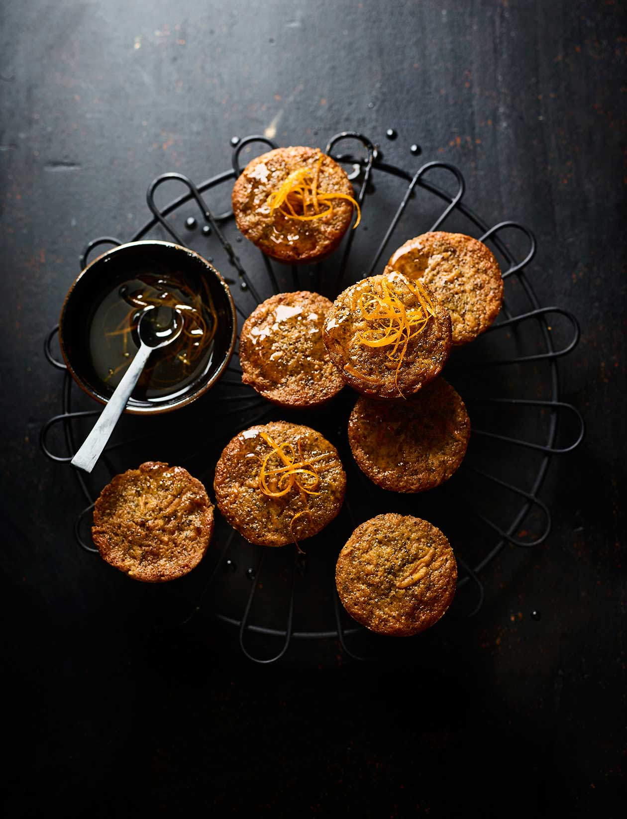 Mini carrot and orange cakes with rum drizzle recipe | Sainsbury`s Magazine