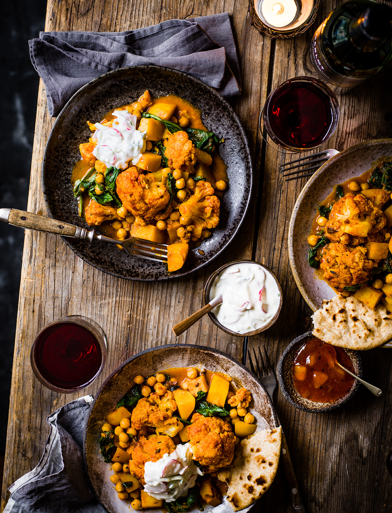 Aromatic veggie curry with radish raita recipe Sainsbury`s Magazine