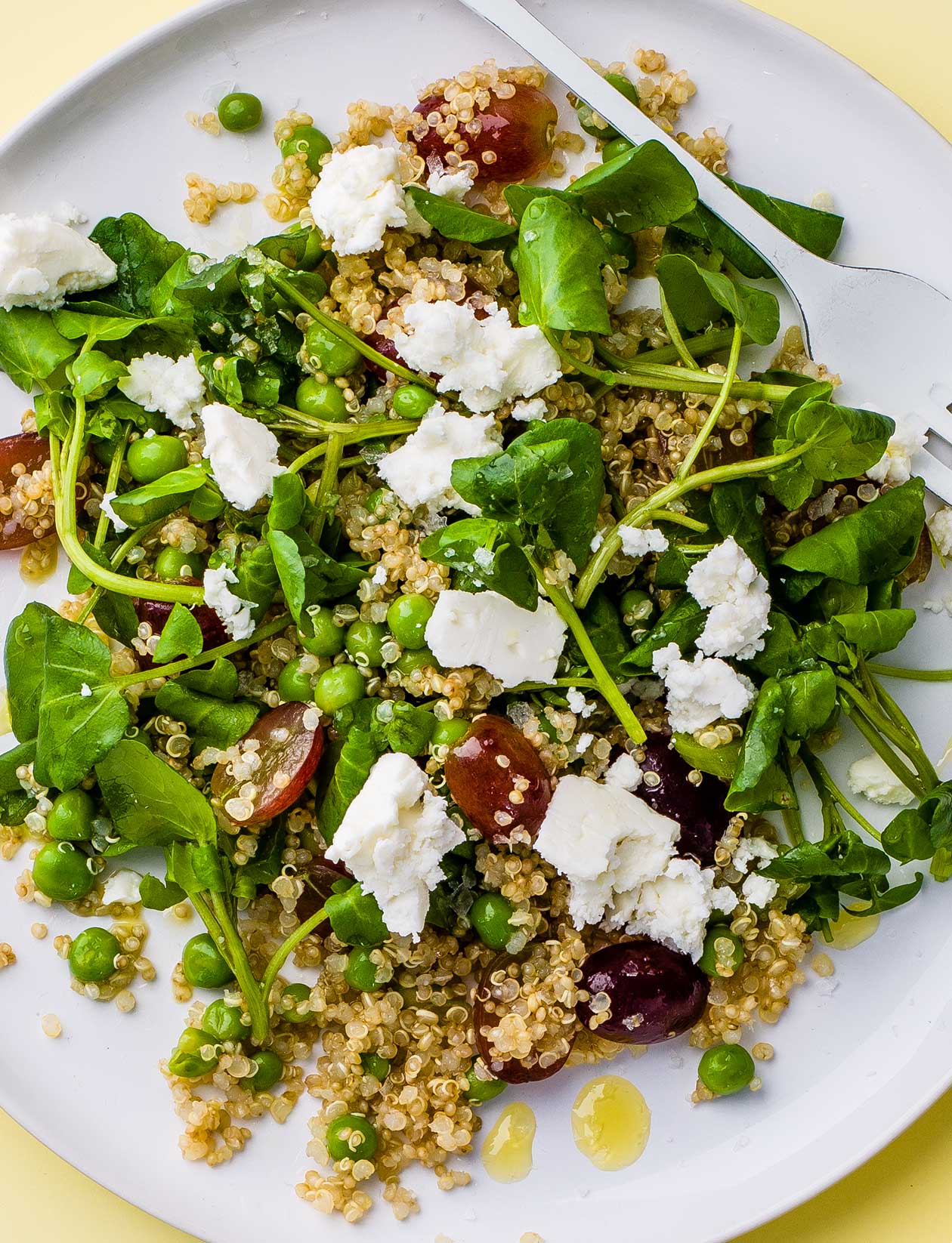Quinoa, grape and feta salad recipe | Sainsbury`s Magazine