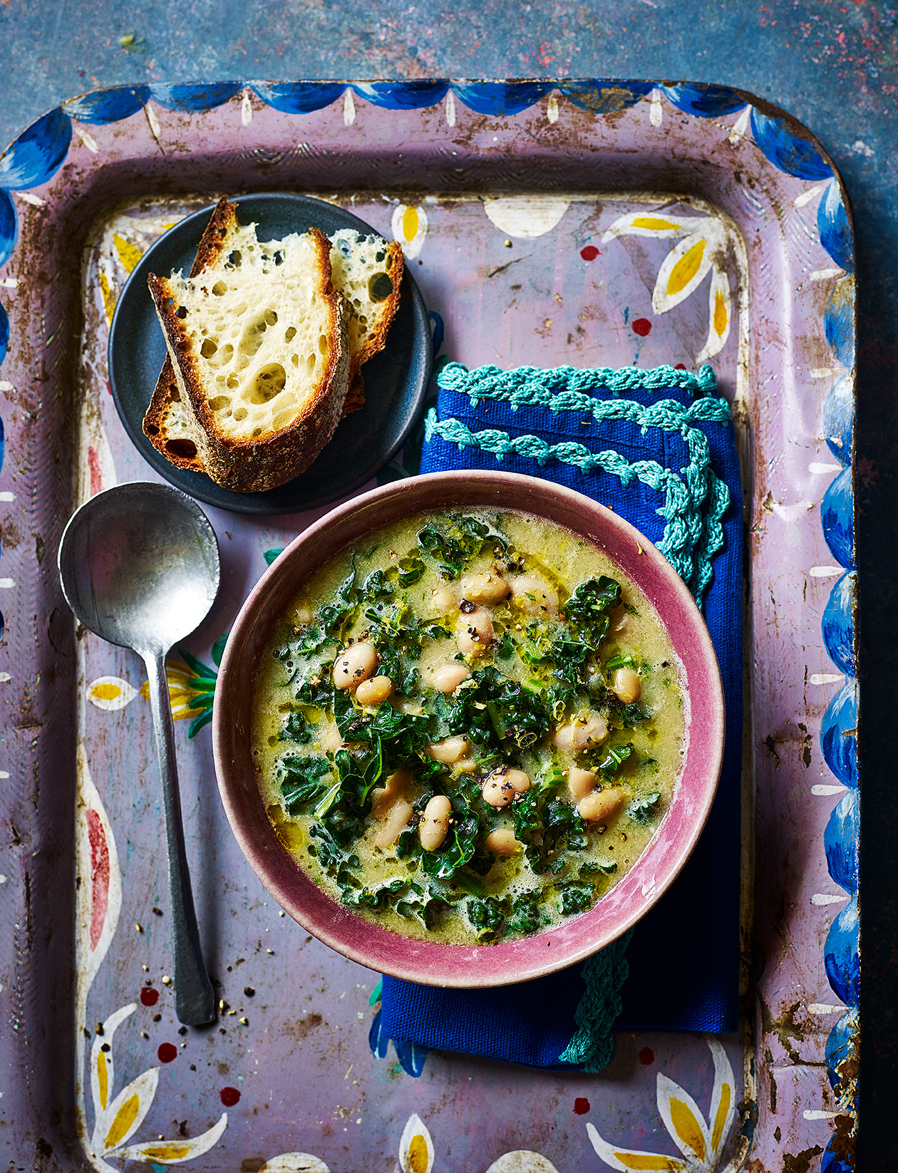 Valentine's day menu guide Cannellini bean soup recipe | Sainsbury`s Magazine