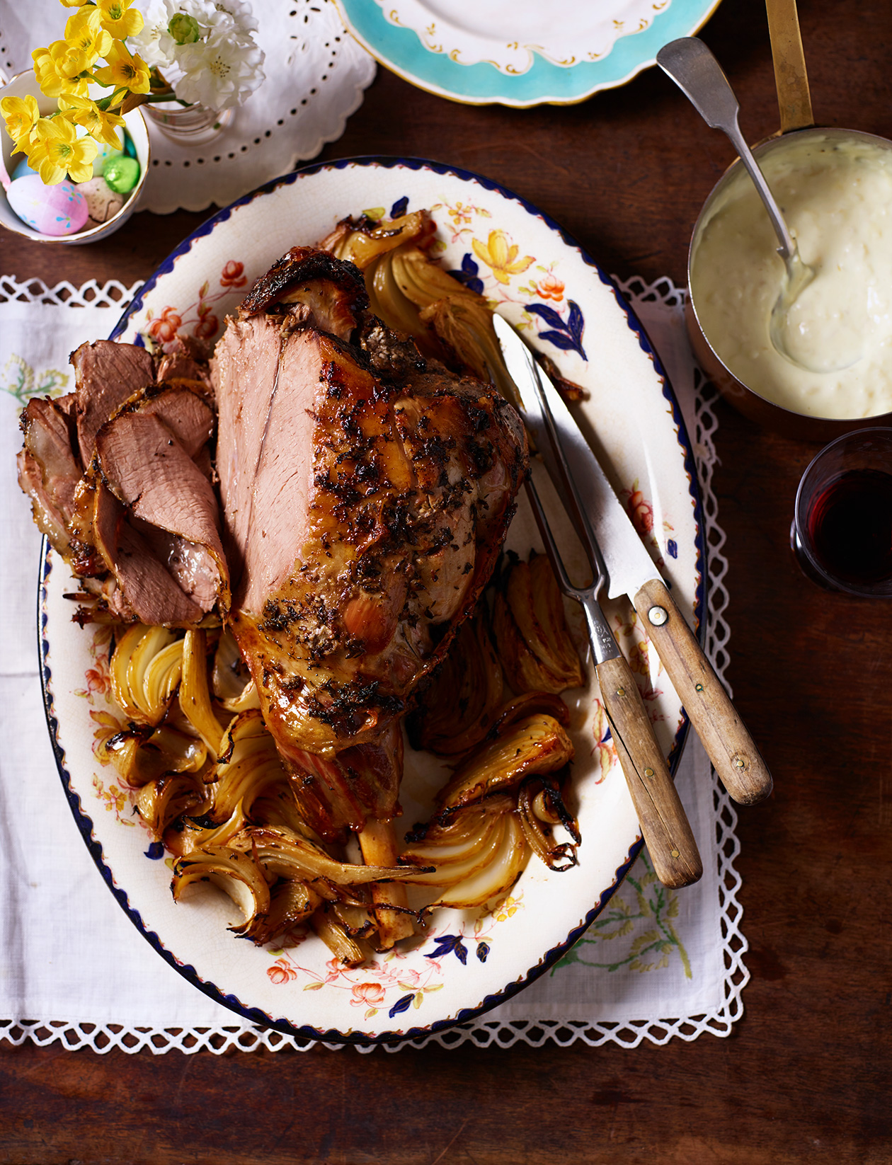 Slow roast leg of lamb with fennel recipe | Sainsbury`s Magazine