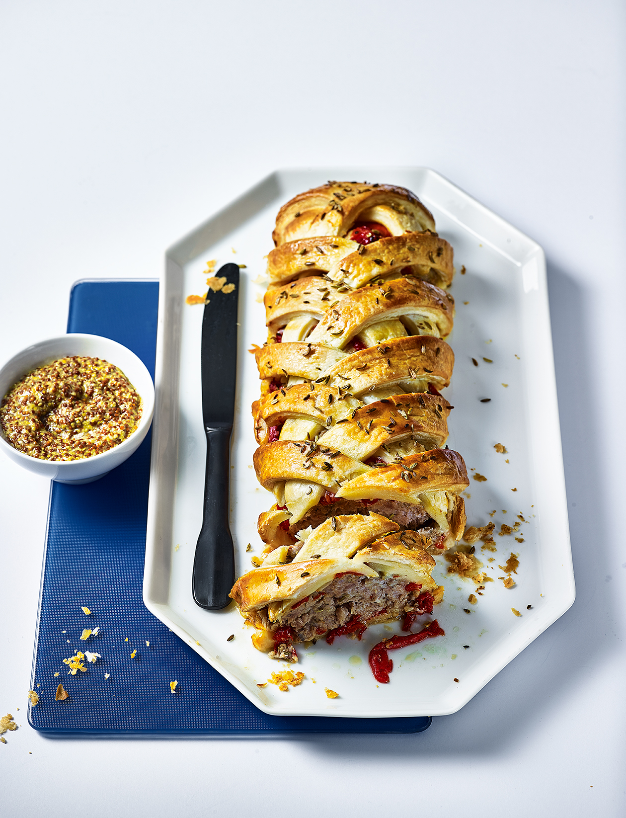 Italianinspired sausage plait recipe Sainsbury`s Magazine