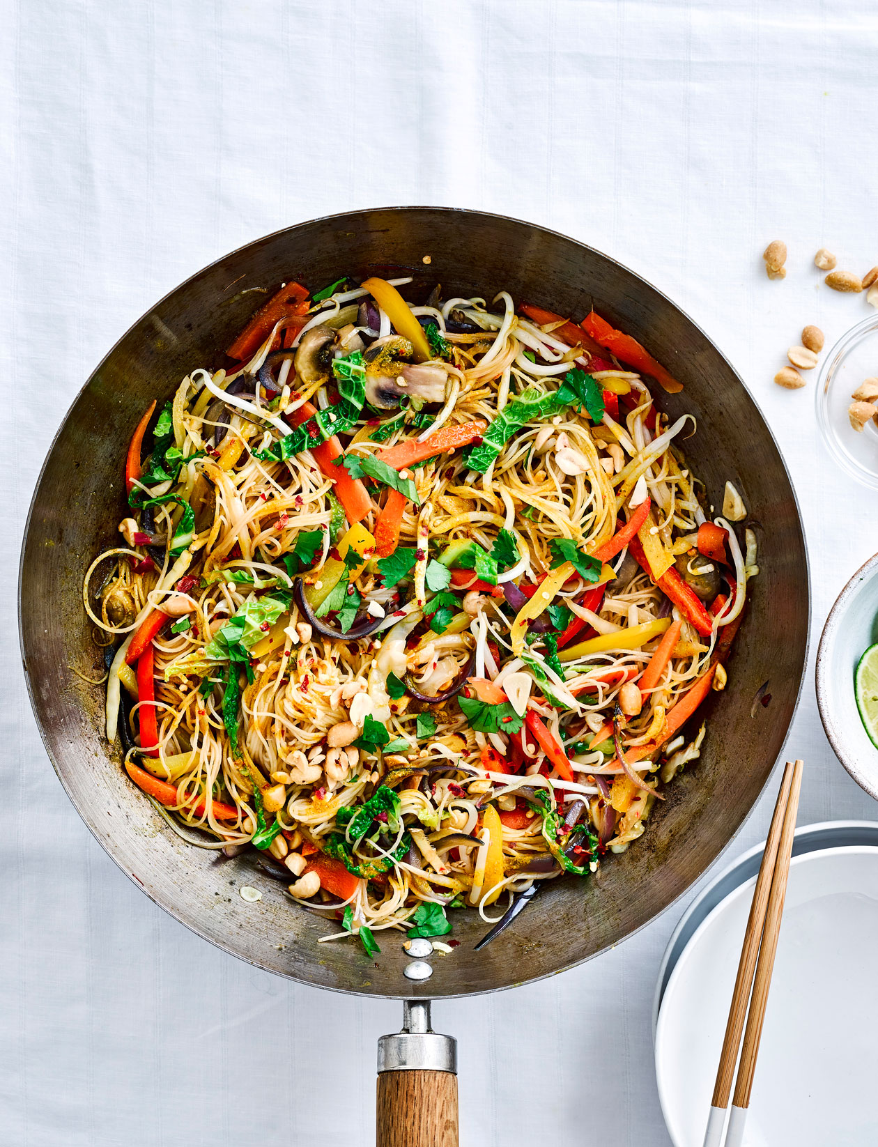 Spicy peanut noodles recipe | Sainsbury`s Magazine