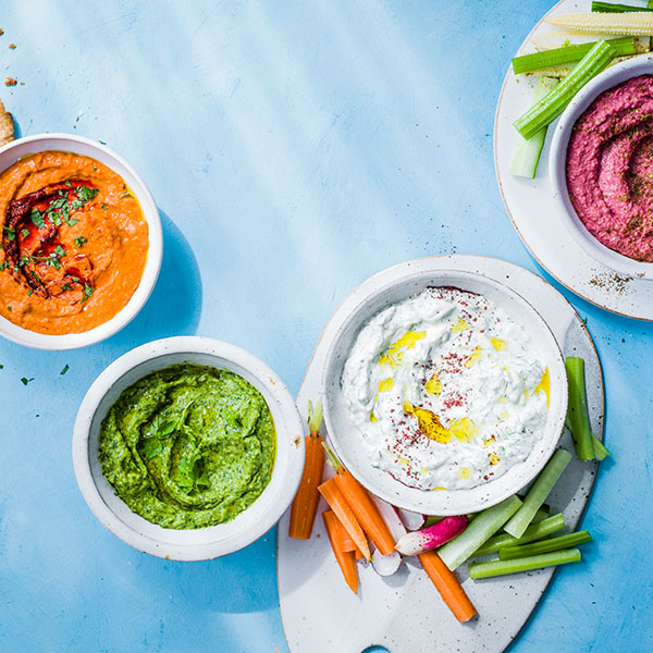 4 veggie dips for summer Sainsbury's Magazine