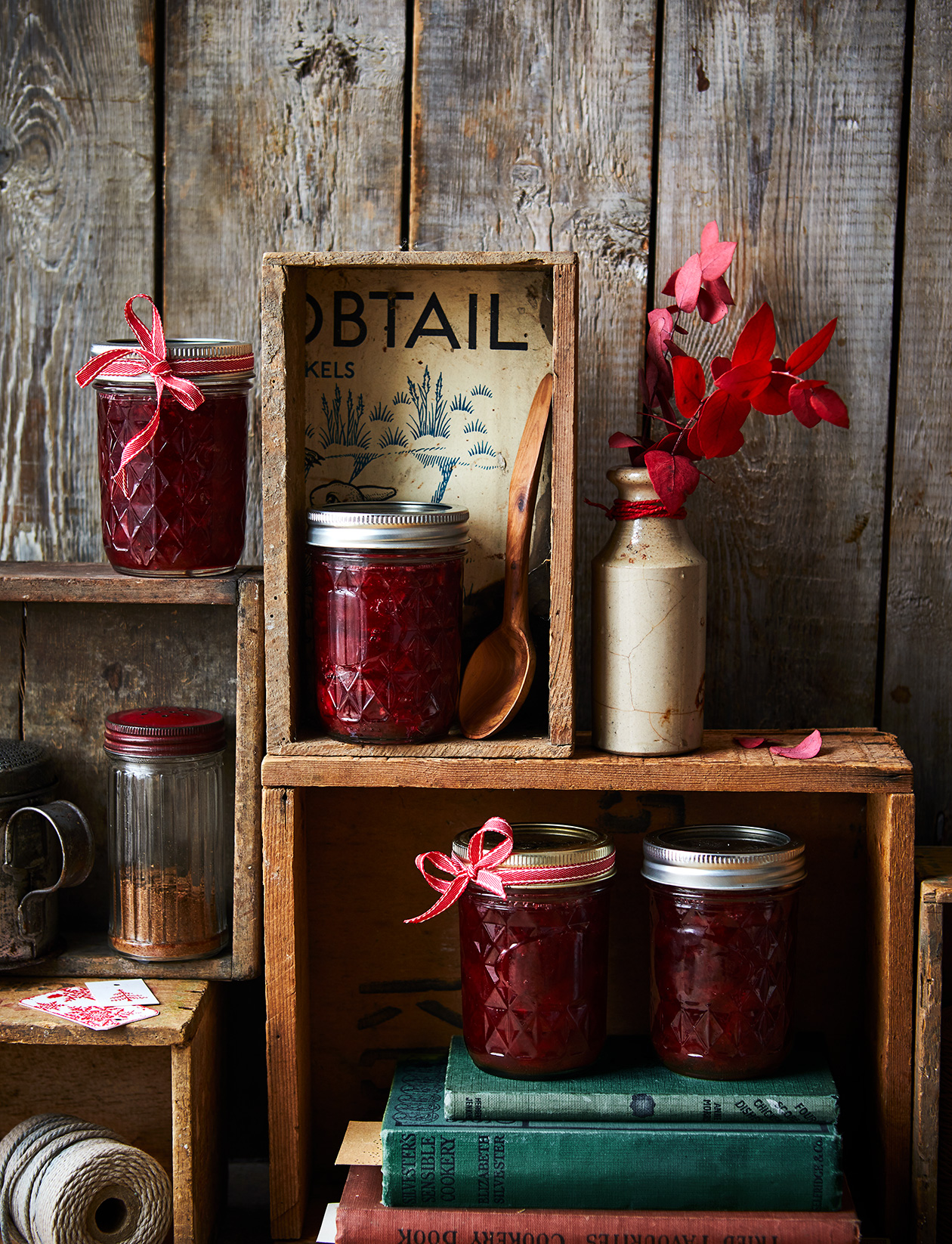 Mulled wine plum jam recipe Sainsbury`s Magazine