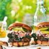 Pulled portobello mushroom burgers