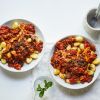Gnocchi with mushroom-lentil ragù