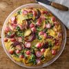 Springtime frittata with roasted radishes