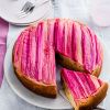 Rhubarb and ginger upside-down cake