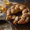 Cider and sweet onion wreath loaf
